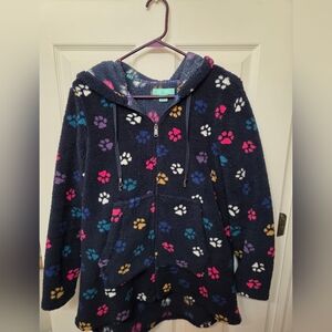 Lug Lounge Snuggle Zipper Cardigan with Eyeglass Holder - Echo * Rare Pawprint